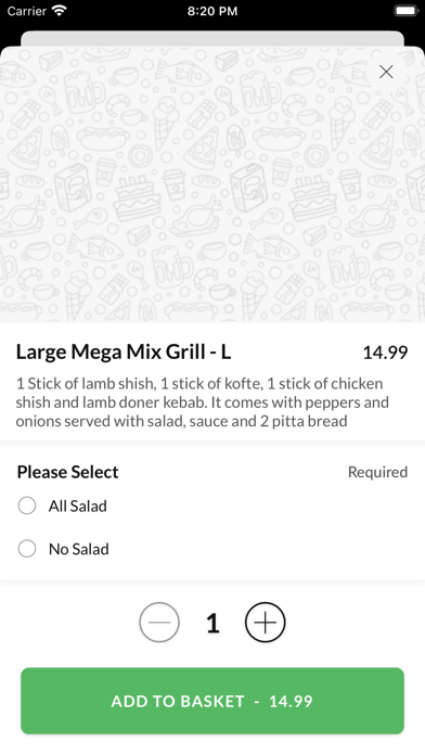 Mega Grill. Screenshot