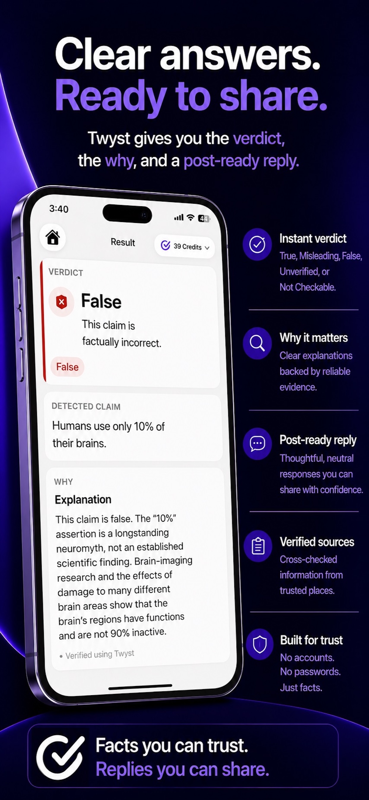 Twyst Fact Check screenshot 5