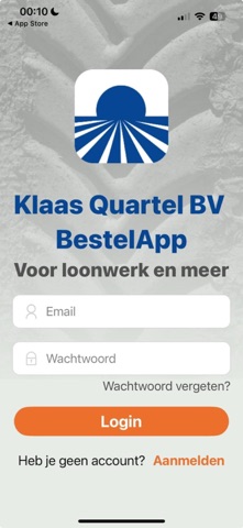 Klaas Quartel BV BestelApp iPhone screenshot
