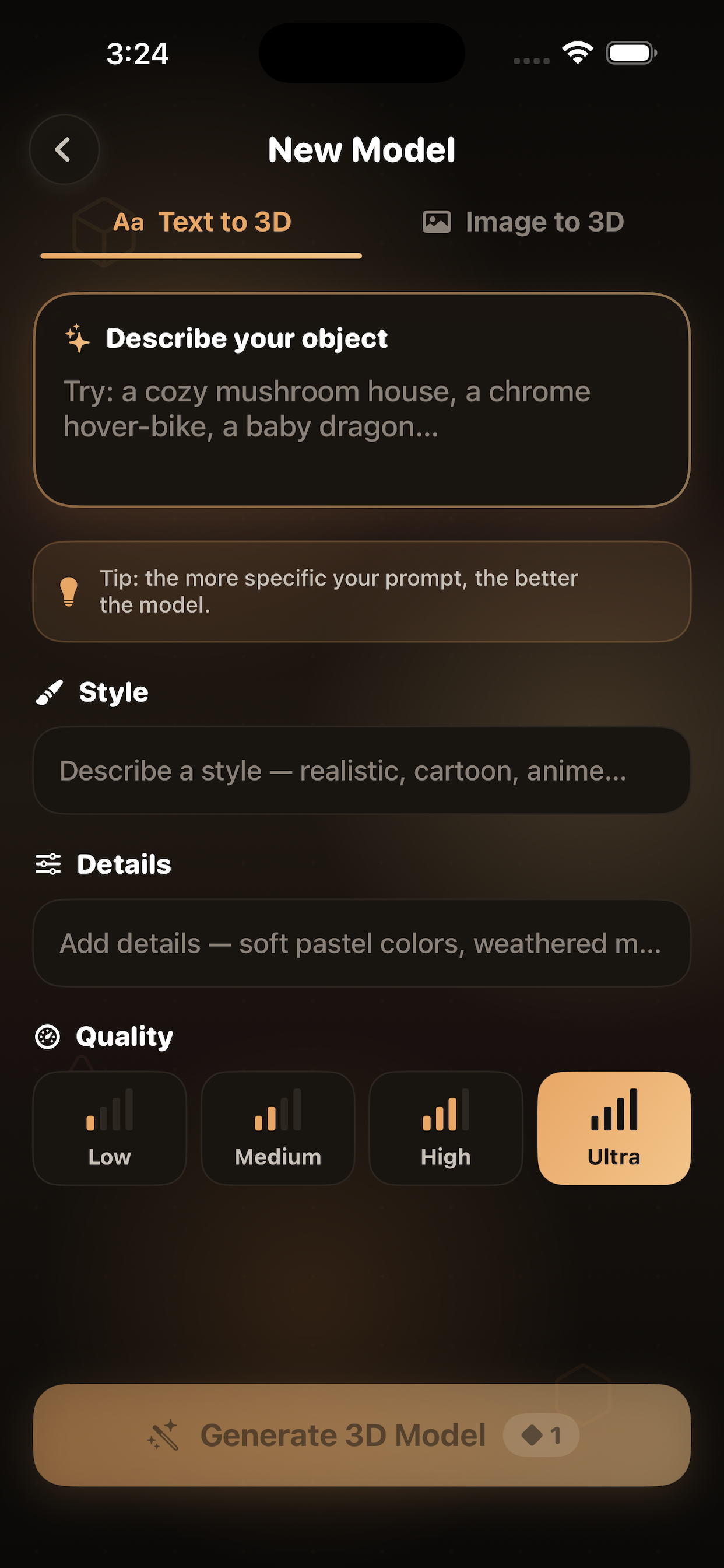 Mesh 3D AI Generator Model screenshot 5