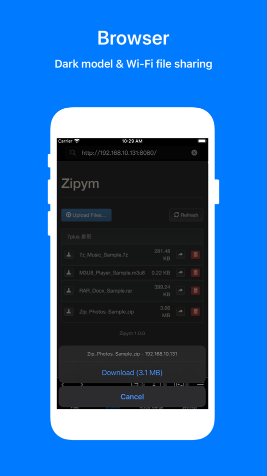 #2. Zipym Lite (iOS) Bởi: 北京伊码网络科技有限公司