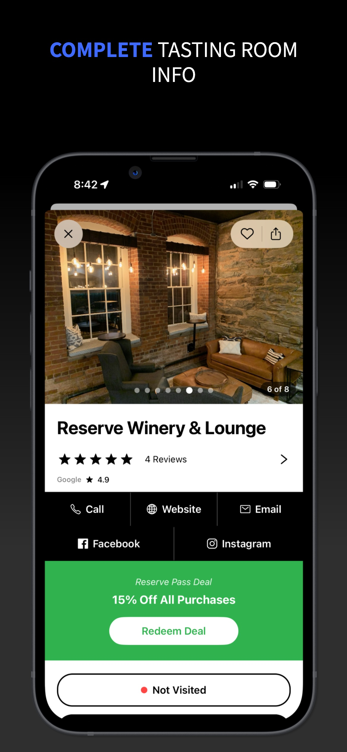 Reserve Tasting Pass screenshot 7
