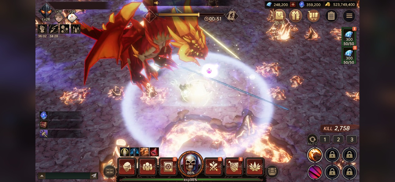 Dark Knight kiugi : Idle iOS Mod IPA screenshot 3 - iOS game interface