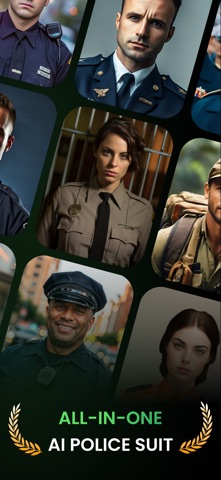 AI Police Suit Photo Montage screenshot
