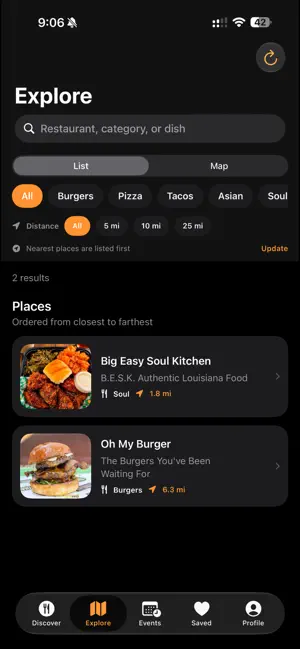 FoodHopApp screenshot 3