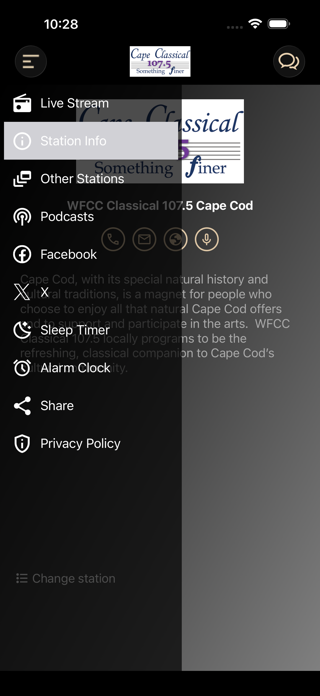 Cape Classical 107.5 - WFCC Screenshot 4 of 5
