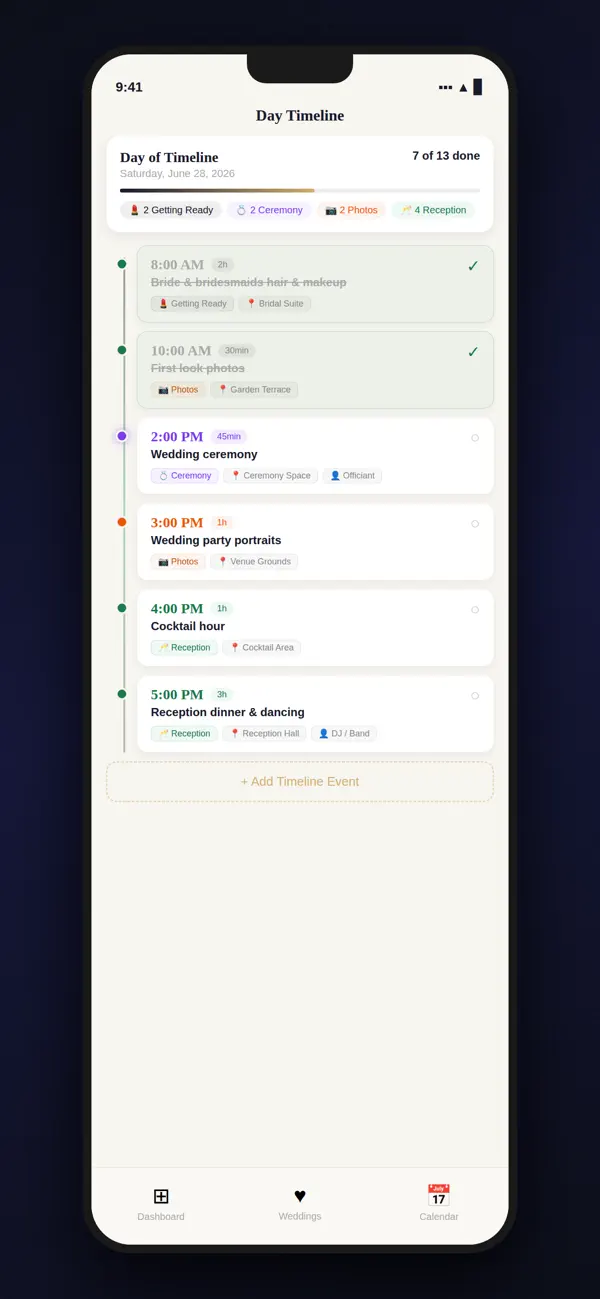 Screenshot #3 pour Chaos Wedding Planner