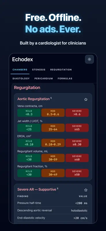 Echodex: TTE Reference Guide screenshot 3 of 5