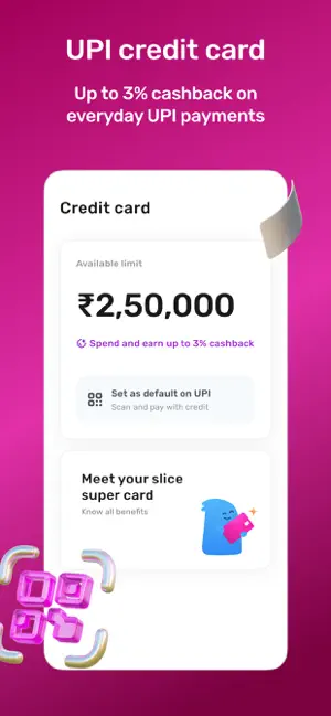 slice: UPI credit card & bank iPhone screenshot 1