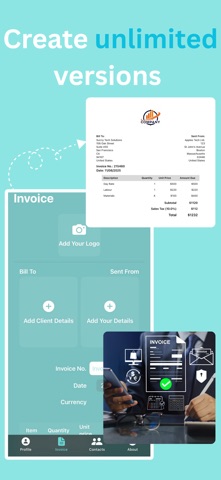 Estimate Invoice Maker App Screenshot 3 of 4