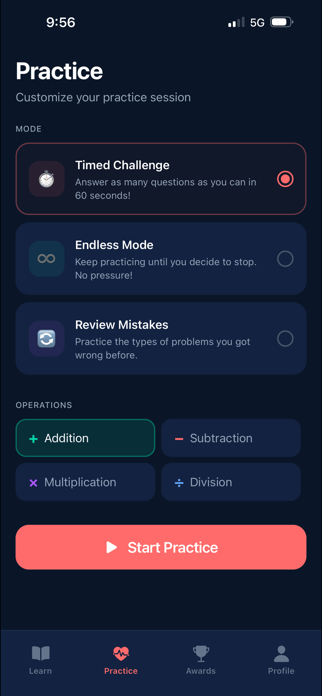 Learn Maths with Solutions Screenshot 1 of 8