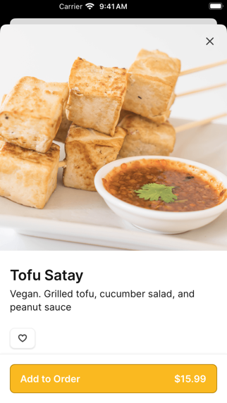 Thai Paradise Restaurant iPhone screenshot 4 - Food & Drink app