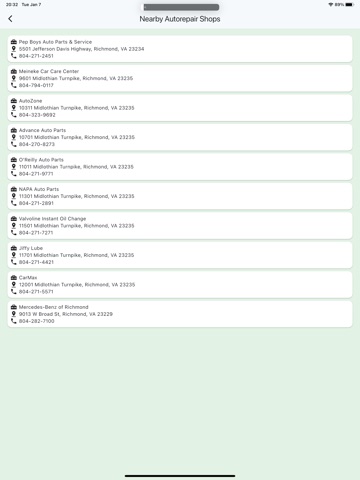 Car-Data iPad screenshot