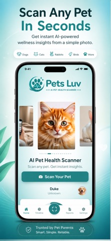 Pets Luv: AI Pet Health Scan iPhone screenshot