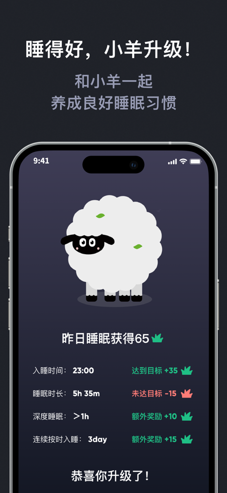 小羊睡眠 Sheepzzz - 睡眠养成宠物 screenshot 1
