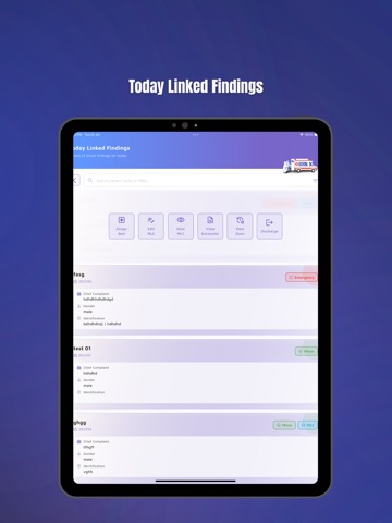 ED Care iPad screenshot