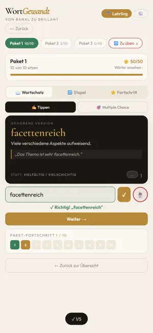 WortGewandt – Rhetorik Coach screenshot 1