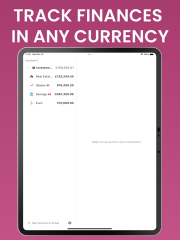 Accounts: Track Your Money iPad screenshot