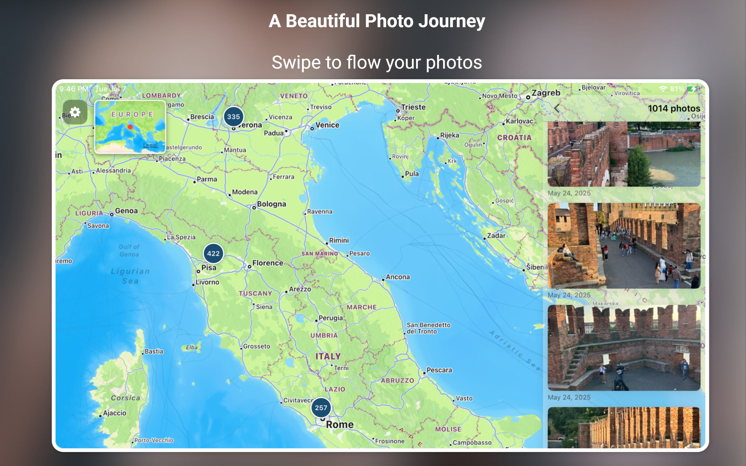 Pictour: Photo Map & Timeline screenshot 12