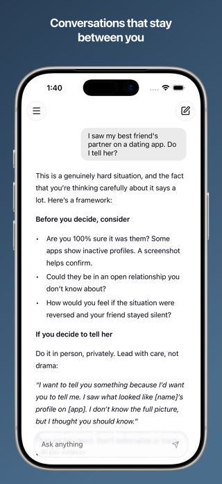 Confer Private AI Screenshot 5 of 5