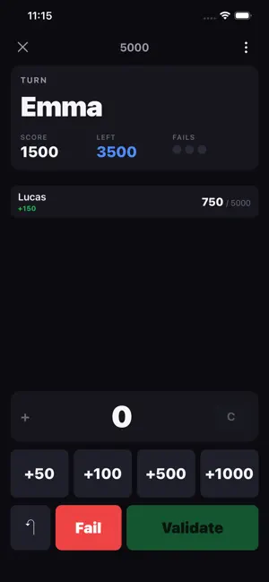 5000 — Dice Scorekeeper screenshot 1