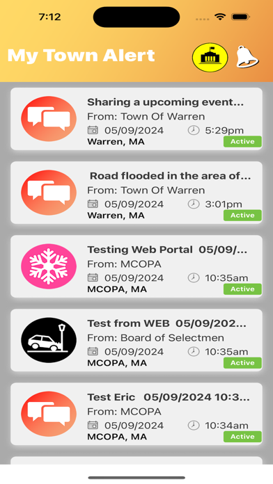 My Town Alert Screenshot