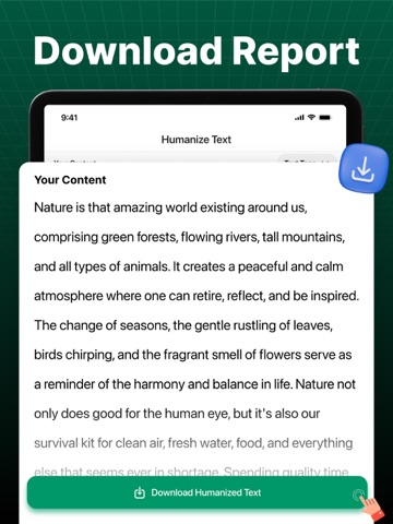 Undetectable AI Text Humanizer iPad screenshot