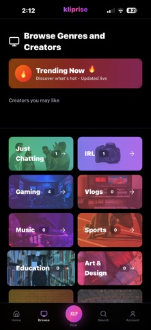 kliprise - Creator Discovery Screenshot 2 of 10