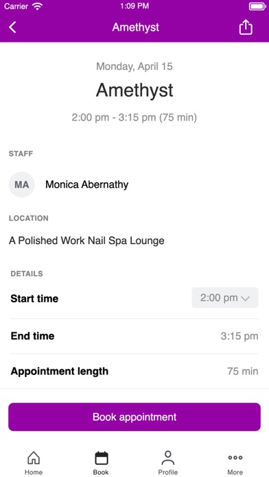 A Polished Work Nail Spa Screenshot