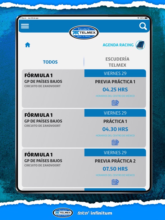 Escudería TELMEX iPad screenshot 8 - Sports app