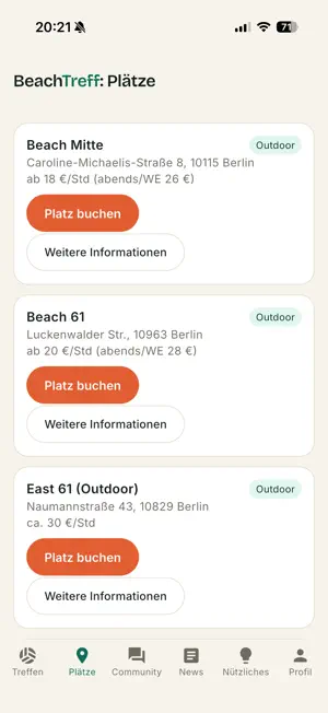 BeachTreff – Beachvolleyball screenshot 2