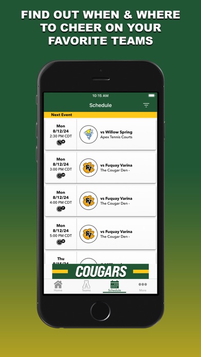 Apex Cougar Athletics Screenshot
