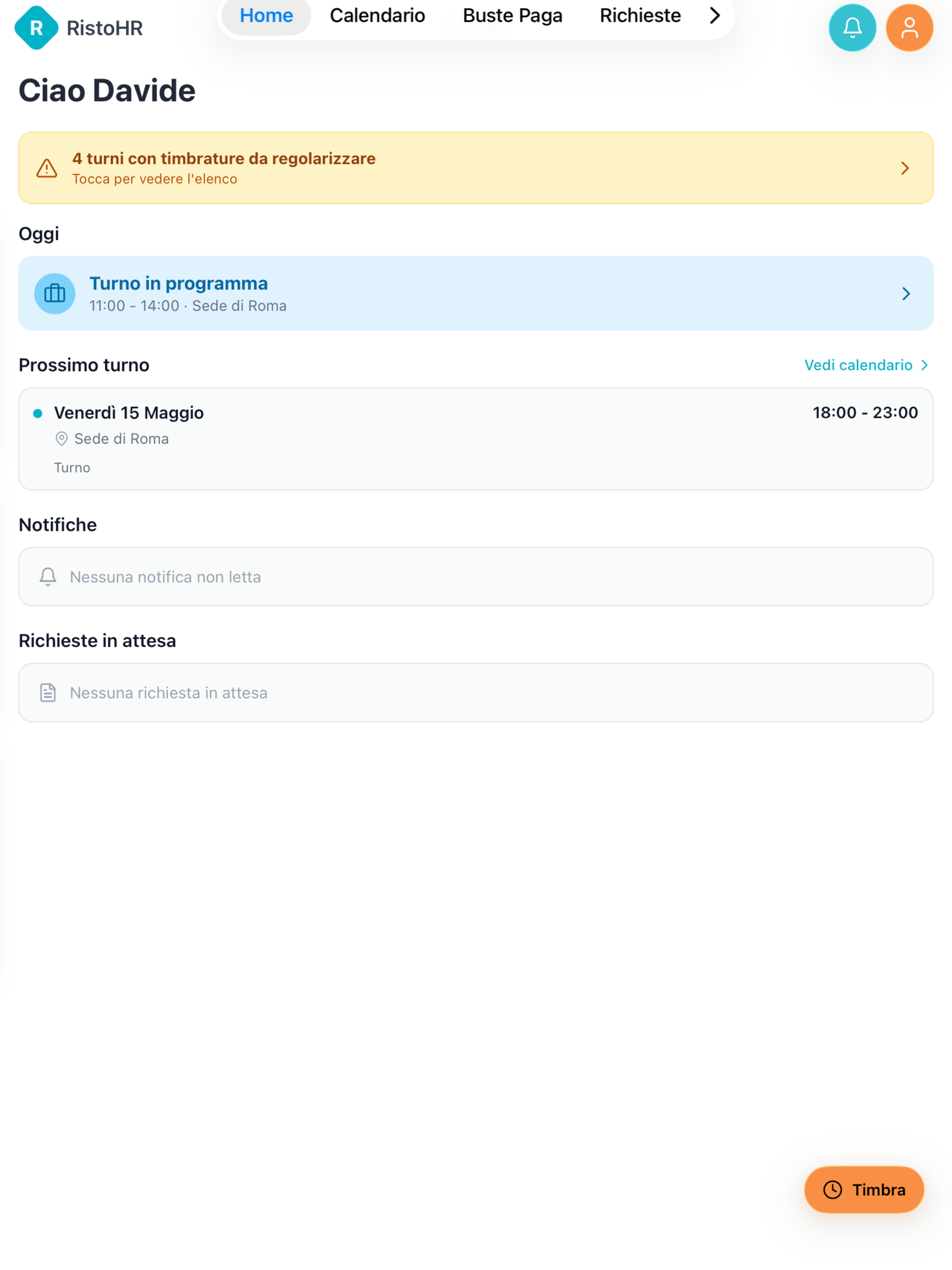 RistoHR Dipendenti screenshot 7