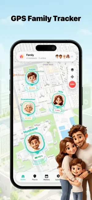LocateFamily: Phone Tracker screenshot 1