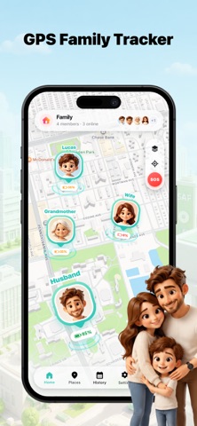 LocateFamily: Phone Tracker iPhone screenshot 1