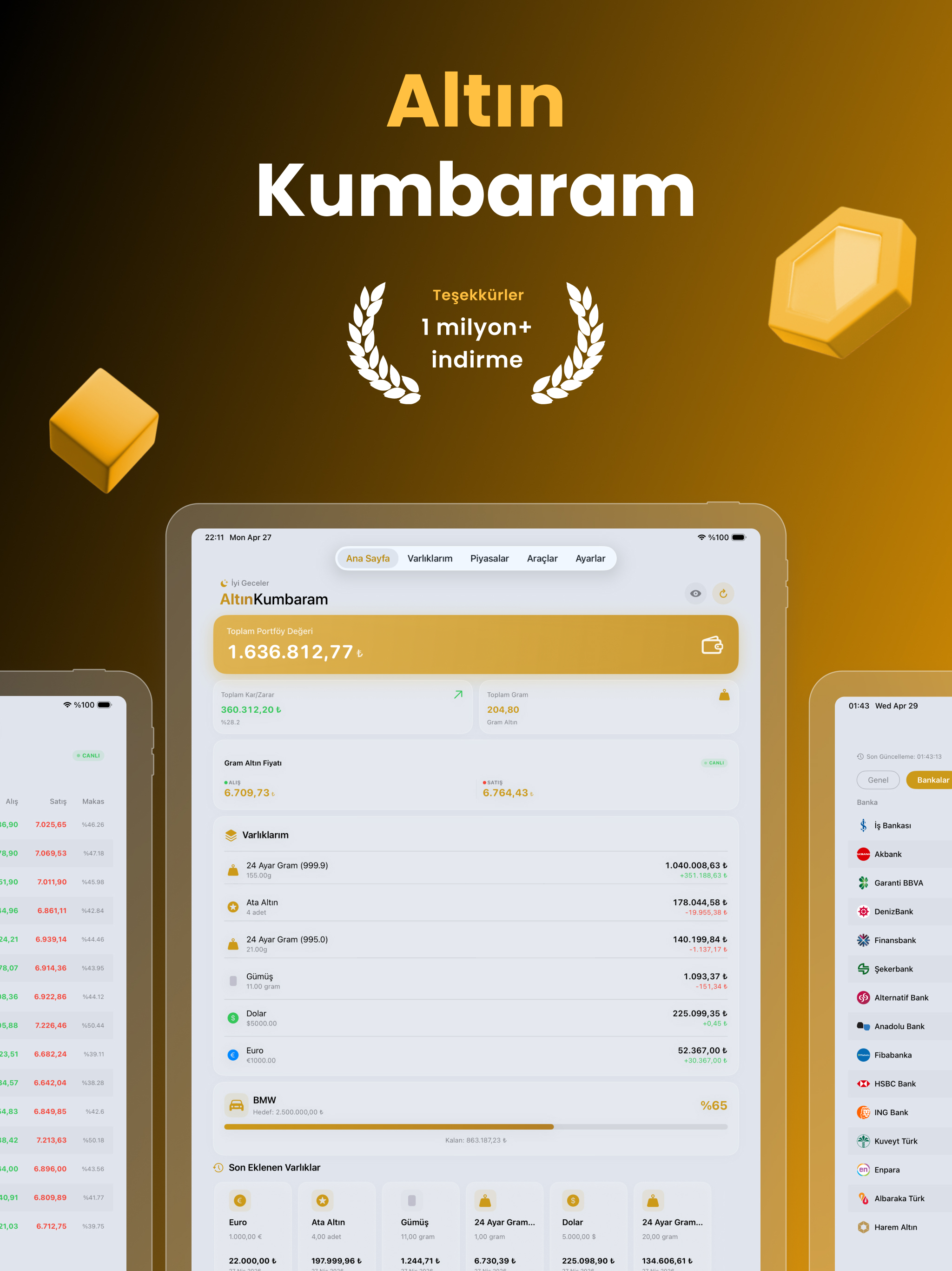 Altın Kumbaram: Altın Takip