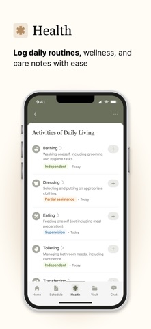 Caily - Care Team & Family Hub iPhone screenshot