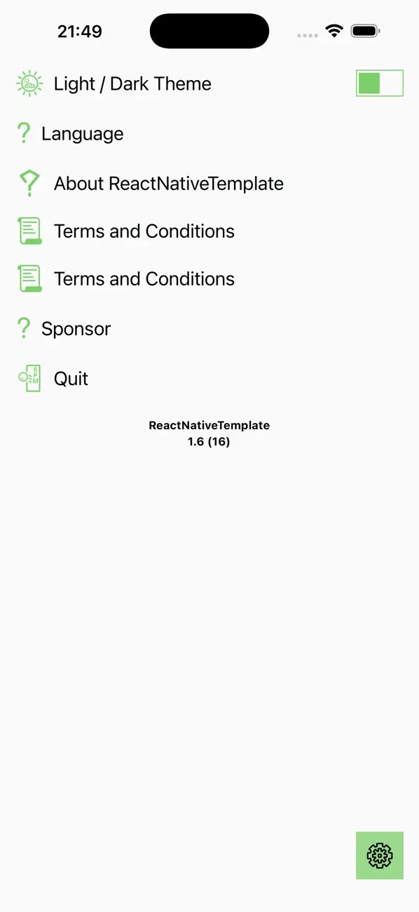 #4. ReactNativeTemplate-RN is FUN (iOS) Podle: Ho Pong Cheng