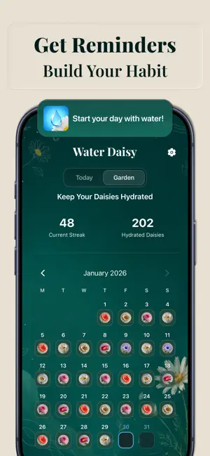 Water Daisy: Water Tracker screenshot 3