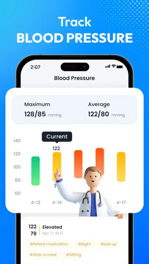Blood Pressure App-BP Tracker screenshot 1
