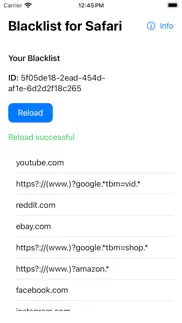 blacklist for safari iphone screenshot 1