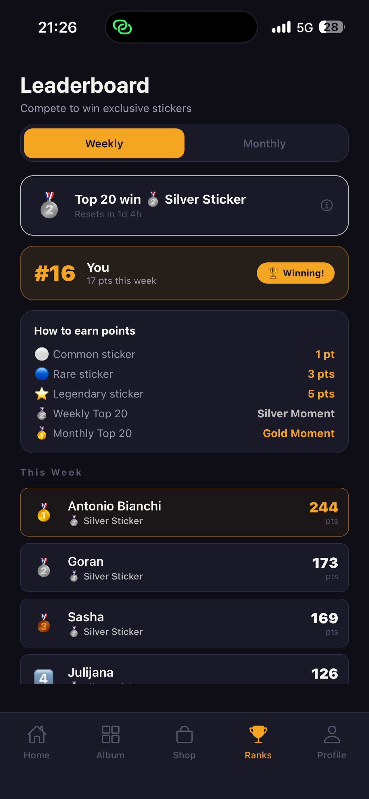 Screenshot 7 of Legend Stickers