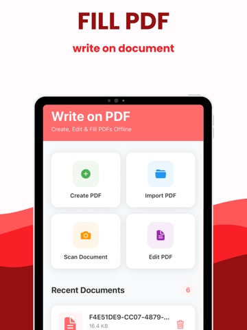 Write on PDF: Print to PDF iPad screenshot