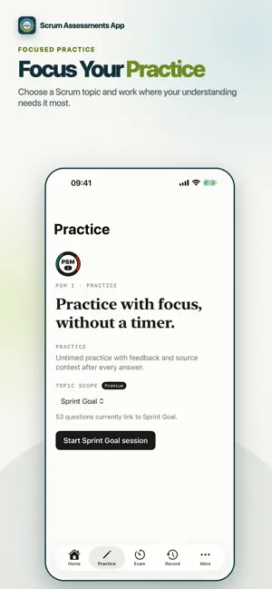 Scrum Assessments App screenshot 2