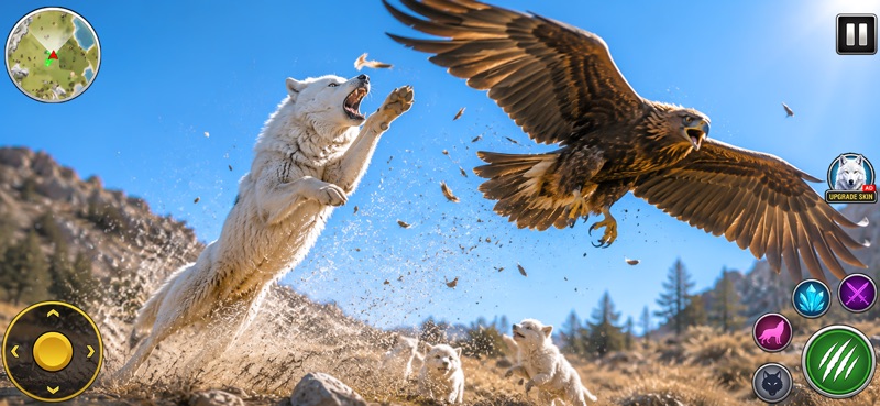 Wolf Simulator 3D Wild Animal screenshot 5