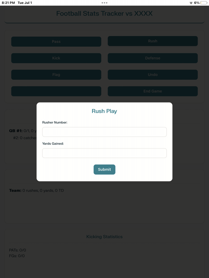 Football Stat Tracker Pro