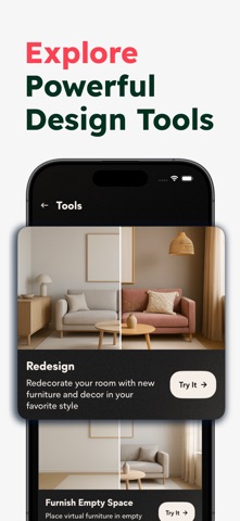 Restyle AI - Home Design iPhone screenshot