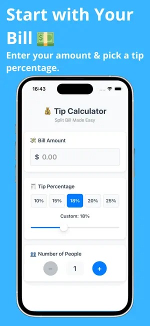 Tip Calculator - Split Bill screenshot 1