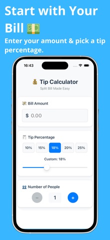 Tip Calculator - Split Bill Screenshot 1 of 2