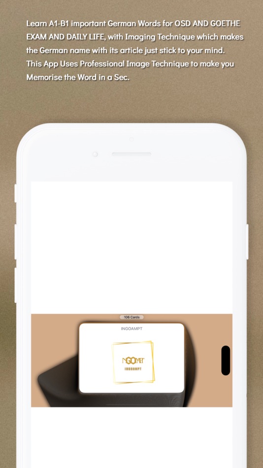 #1. Flashcards INGOAMPT German B1 (iOS) 由: INGOAMPT